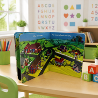 Impresión de Libros de Cartón Personalizados, Libros de Aprendizaje de Inglés, Esquinas Redondeadas, Tapa Dura, Venta al Por Mayor, Fábrica OEM, FSC, Educativos para Niños