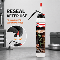 Getsun 120g Mastic silicone RTV auto-dosant pour joints, applicateur à levier pour bouteille de gaz, scellant moteur automobile