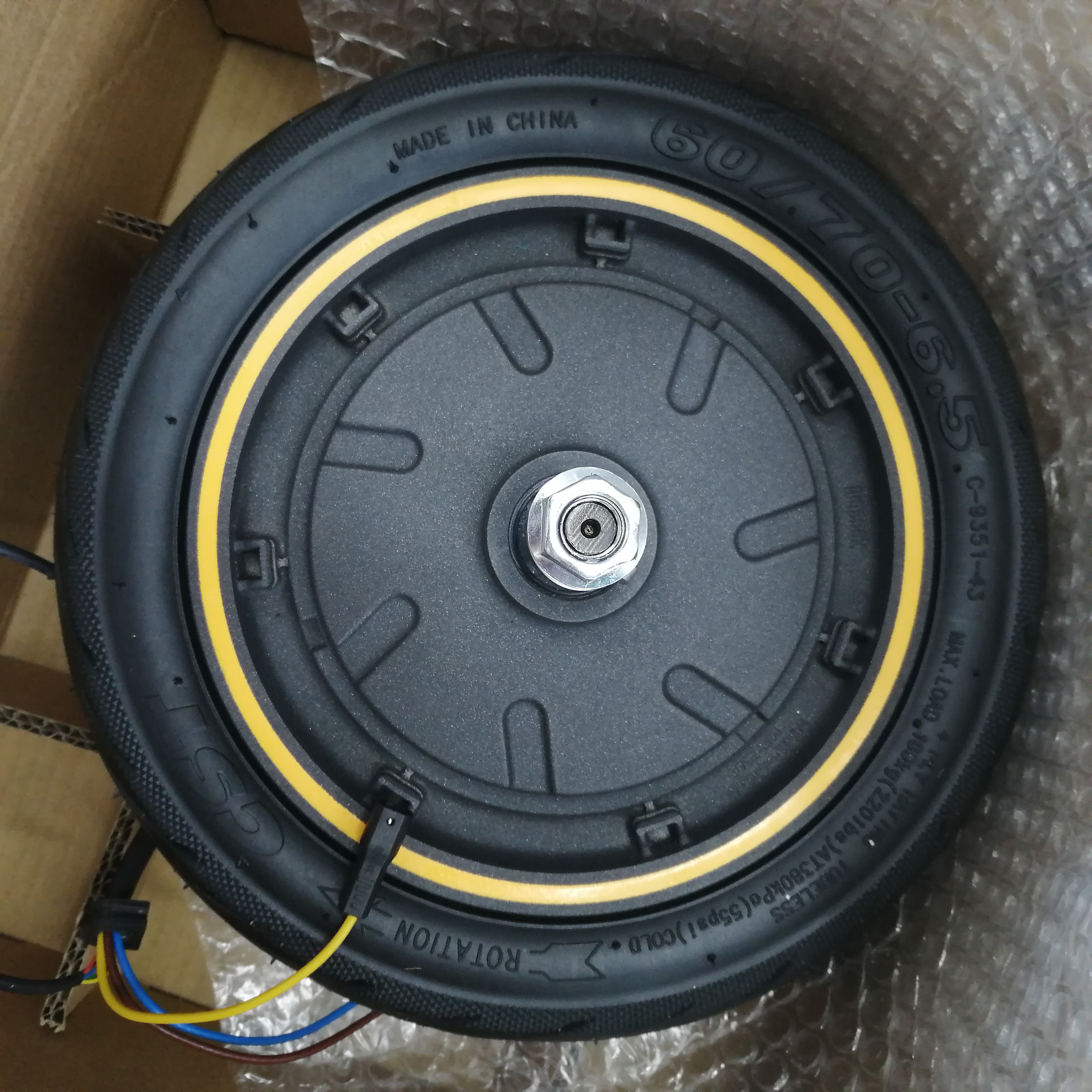 Serial Number 9 Powerful 350W Rear Wheel With Tubeless Tire Motor 10inch Wheel Hub Motor For G30 Max Electric Scooters Big Wheel