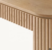 Console de couloir en bois de luxe de haute qualité, table console en chêne massif, meubles de salon