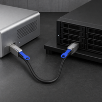 SKS 12Gbps Externes Mini SAS HD SFF-8644 zu SFF-8644 Kabel 1m 2m 3m Datenkabel für RAID-Controller zu JBOD-Speichergehäuse