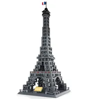 Bouwsteen Speelgoed Bouw Blokken Parijs Eiffeltoren 3d Model Toy Bouwstenen Montage Speelgoed