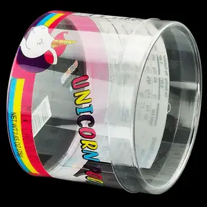 Emballage de bonbons cylindrique personnalisé imprimé de qualité alimentaire Récipient rond en plastique Conteneur cylindrique en plastique pour bocal à bonbons