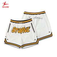 Customized Youth Sports Embroidered Mesh Breathable Basketball Shorts