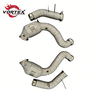 ท่อลงแคทแบบไหลสูง Vortex 304 สำหรับ Mercedes-Benz E63s W213 4.0T V8 ปี 2018–2023 พร้อมแผ่นกันความร้อน ไม่แสดงไฟเตือน Check Engine - Product Image 1