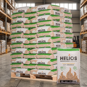 Granulés de bois de haute qualité, briquettes de biomasse, charbon blanc, haute valeur calorifique, sacs de 15 kg, 6-8 mm, 200J, 99% de cendres, BH pour barbecue, en vente - Product Image 3