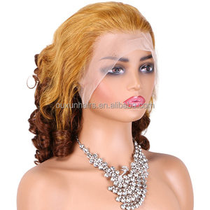 Vente en gros 100% HD Lace Front Bob perruque sans colle noir femmes rebondissantes couches perruques brut indien brésilien 100% <span class=keywords><strong>cheveux</strong></span> humains - Product Image 6