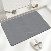 Tapis de bain en pierre antidérapant absorbant l'eau, tapis de bain en pierre de terre de diatomée super absorbant, séchage rapide pour la salle de bain, facile à nettoyer