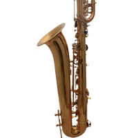 Earl Mann Professional Drop E Upper Bass Saxophone with Gold Lacquer Finish