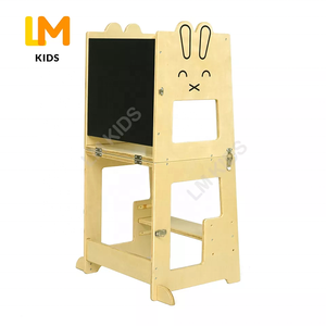 LM KIDS Torre De Aprendizaje De Madera Plegable Montessori Torre De Aprendizaje Entrada Y Escuela-Torre De Cocina Helprer Aplicada - Product Image 1