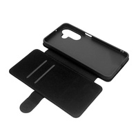 Casing Ponsel Lipat TPU Kanvas Mikrofiber Kulit PU 2D Sublimasi Personal Desain Kustom Tahan Kotoran