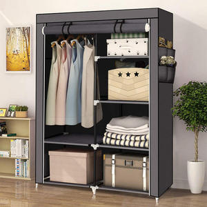 ตู้เสื้อผ้าผ้าแบบพับได้ ทำเองได้ หลายช่อง ใช้งานได้หลากหลาย ทำจากผ้าไม่ทอ พกพาสะดวก - Product Image 3