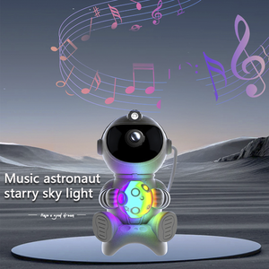 <span class=keywords><strong>Proyector</strong></span> de Luz Nocturna Estrellada, Lámpara USB RGB con Altavoz para Sala de Estar, Luz Ambiental Regulable, Diseño Moderno en ABS - Product Image 1