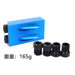 Posicionador de 15 Orificios Inclinados Azules para Trabajar la Madera, Broca de Tres Puntos para Perforación de Precisión - Product Image 6