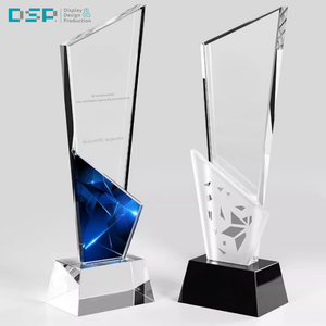 Trofeo de cristal acrílico transparente elegante de fábrica de Vietnam DSP para ceremonias de reconocimiento-artesanía artesanal premium - Product Image 2