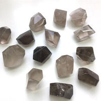 Cors en cristal naturel de haute qualité 4-6 cm, faces polies, Quartz fumé, forme pour la guérison spirituelle
