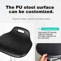 Tabourets de bar en mousse PU en gros, ergonomiques et réglables en hauteur pour laboratoires, cliniques dentaires, ateliers et fabricants