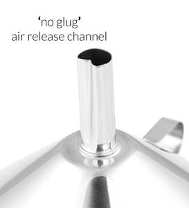 Corong kaleng mulut lebar baja tahan karat ekstra besar, Aksesori dapur tidak lengket - Product Image 6