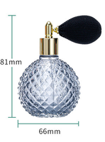 Flacon de parfum vintage transparent de 100 ml, flacon pulvérisateur en verre plat, emballage en boîte, bouchon pompe, diffuseur à roseaux, impression sérigraphique, certifié TUV, MOQ