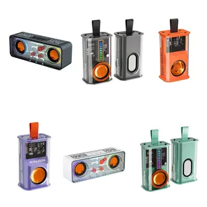 Portatile trasparente stile Cyberpunk Mini Led musica Boombox Mecha stile Cyberpunk altoparlante serie