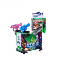 Arcade de tir interactive à deux joueurs, double station, à monnayeur, jeu de tir commercial