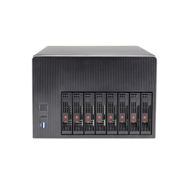 Armortec Custom 8-Bay NAS Case Intel Skylake-U 3855U CPU DDR4 2400MHz 4x USB 3.0 Ports 2.5/3.5" SSD/HDD Support Mini-ITX