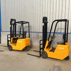 China New hydraulic stack truck small fork lift pallet stacker 1.6 ton 2 ton electric forklift