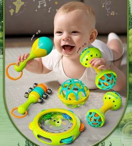 Lot <span class=keywords><strong>de</strong></span> 9 jouets dinosaures hochets pour bébé, jouets pour bébé <span class=keywords><strong>de</strong></span> 0 à 12 mois, jouets sensoriels en spirale pour nouveau-né garçon fille cadeaux d'anniversaire - Product Image 4