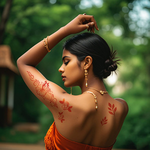 สติกเกอร์สักลายเฮนน่าลาย<span class=keywords><strong>ผีเสื้อ</strong></span>ดอกไม้ โลโก้สั่งทำได้ ลายเสมือนจริง สำหรับเพ้นท์ร่างกาย แขน มือ <span class=keywords><strong>หลัง</strong></span> แบบชั่วคราว ขายส่ง - Product Image 4