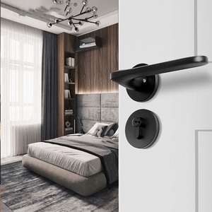 Cerradura de manija de barra de puerta de madera de aluminio negro dorado moderno multifunción para el hogar dormitorio gabinete manejo cocina sala de estar CENTRO COMERCIAL - Product Image 5