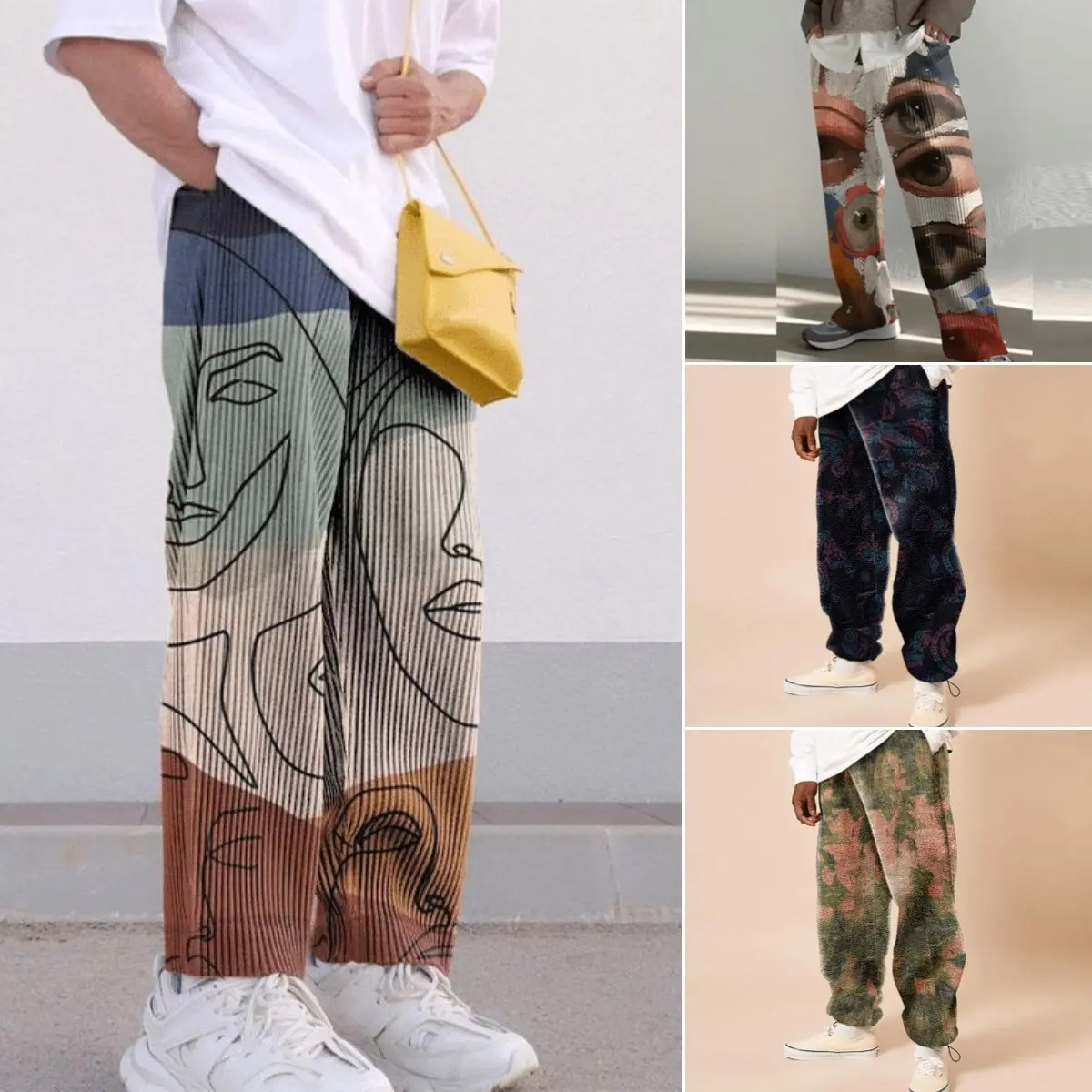 Street Wear Men's Pants Fashion Print Casual Sweatpants Cargo Pants Hop Jogger Pants For Man Fall Clothing