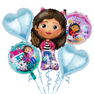 Vente en gros, ensemble de ballons en aluminium pour maison de poupée <span class=keywords><strong>Gabby</strong></span>, ballons ronds de décoration de fête d'anniversaire en forme de boule - Product Image 4