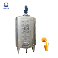 Cuve de Fermentation Précise en Acier Inoxydable SS316L pour Cidre et Vin, avec Plaque de Refroidissement à Alvéoles, Capacités 1000L, 2000L, 5000L