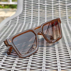 Gafas de Sol Cuadradas con Logotipo Personalizado, Montura Gruesa Retro, Polarizadas UV400, Unisex, para Uso en Exteriores - Product Image 1