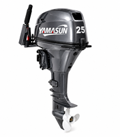 Moteur hors-bord YAMASUN personnalisé à arbre court 25 CV refroidi par eau, 4 temps, démarrage manuel, commande par timon