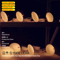 Loft Villa moderne Escalier en colimaçon Long Lustre Pebble Pendentif Éclairage