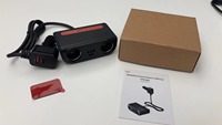 Chargeur intelligent double USB-C 120W avec 2 prises et voltmètre numérique pour téléphone, GPS, caméra embarquée, camping-car, allume-cigare de voiture – Vente en gros