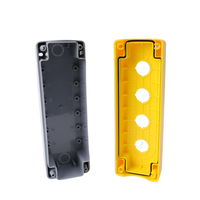 RY-ELE Boîtier de bouton d'arrêt d'urgence industriel ABS à trou unique 22mm X4-YG IP67 IK08 1NO 10A 220V CE RoHS