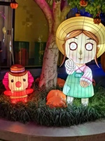 Décoration de fête d'Halloween chinoise, squelette, fantôme, citrouille, guirlande, lanterne de festival, lanterne pour Halloween