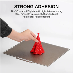 Plaque WonderMaker ZR PEI en acier à ressort 300*300mm texturée magnétique flexible pour lit chauffant, haute planéité, imprimante 3D, garantie 1 an - Product Image 4