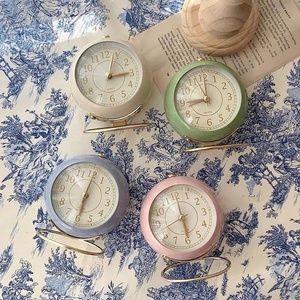 Đồng Hồ Báo Thức Đồng Hồ Để Bàn Cạnh Giường Hình Tròn Bắc Âu Đơn Giản Cổ Điển Hình Trái Tim Cô Gái Cổ Điển Đồng Hồ Hợp Kim Ánh Sáng Ban Đêm Im Lặng Trang Trí Nhà Cửa - Product Image 5