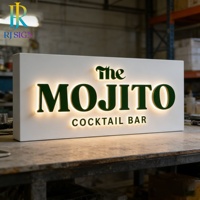 Enseigne lumineuse en métal avec lettres 3D rétroéclairées par LED en acier inoxydable 304 de marque pour entreprises, hôpitaux, commerces, rues et extérieur