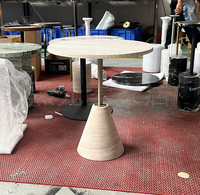 Table d'appoint mobile moderne en travertin nordique, durable, de luxe léger, haut de gamme, pour salon, table basse créative, mobilier de maison