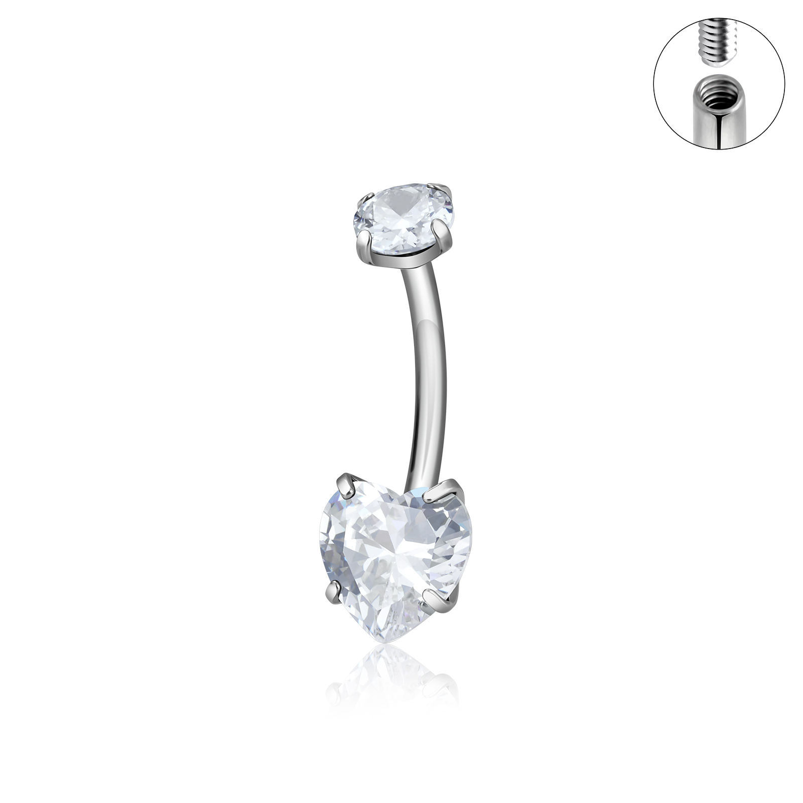 Argento con Zirconi Bianchi