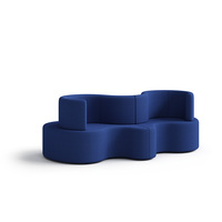Canapé modulaire incurvé moderne en cuir PU, idéal pour les espaces de bureau et les salles d'attente publiques – Offre Spéciale