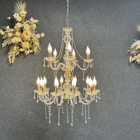 Nouveau style de lustre en plastique pour mariage QC-0002DZ, modèle chinois, décoration de plafond pour cérémonie, pavillon, salle de mariage, zone photo