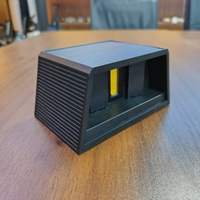 Lámpara de Pared Solar Compacta de 300 Lúmenes, 20 Chips COB, Panel de 8x6cm, para Jardín, Escaleras, Patio, Valla, Escalones