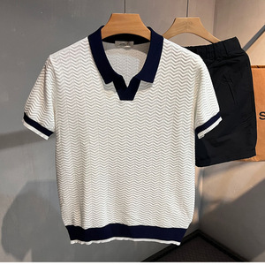 Мужская летняя рубашка-поло с коротким рукавом - Product Image 3