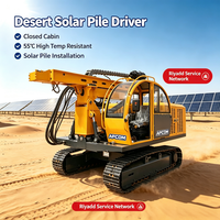 Machine de forage de pieux photovoltaïques APCOM résistante aux hautes températures pour le marché saoudien