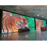 BESCAN~ P2.6 P2.9 P3.91 Layar LED Sewa Indoor Outdoor untuk Panggung Gereja 500x500mm Video Wall Warna Penuh